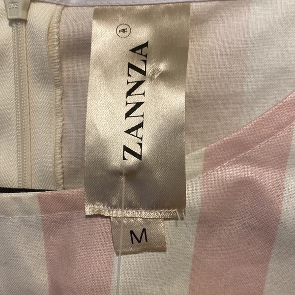 Zannza Couture | Pink & White Candy Stripe Dress/Tunic | NWT | M - Picture 3 of 11